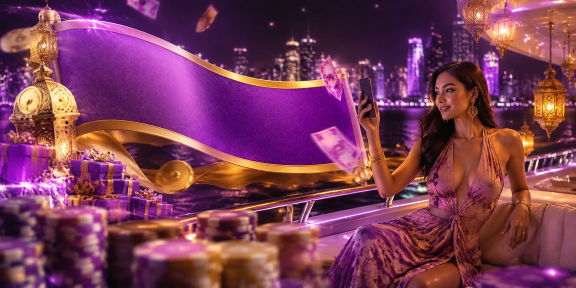 Suasana santai di pantai dengan notifikasi cashback bonus yang masuk ke ponsel
