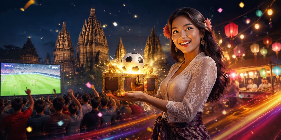 Suasana malam ramai dengan taruhan olahraga dan casino di pasar malam Asia